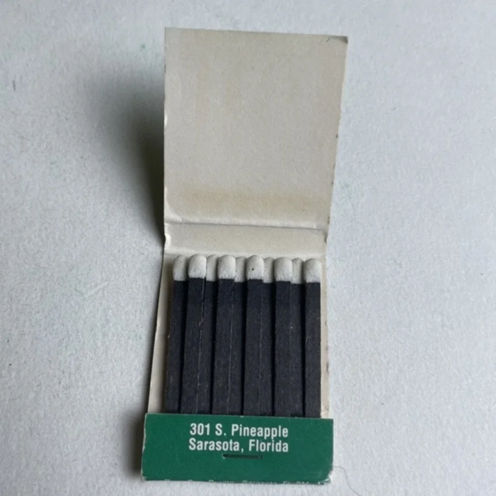Vintage Bites An‎ American Cafe Matchbook Pineapple Sarasota Florida